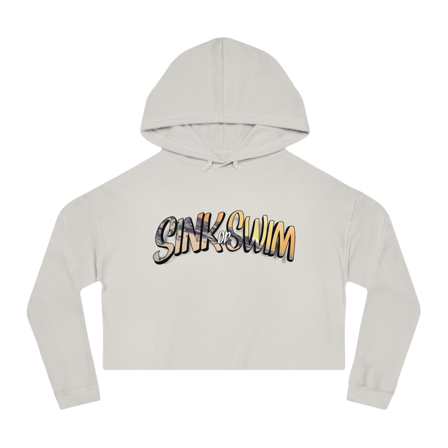 Sink or Swim | Above The Storm | Women’s Cropped Hooded Sweatshirt