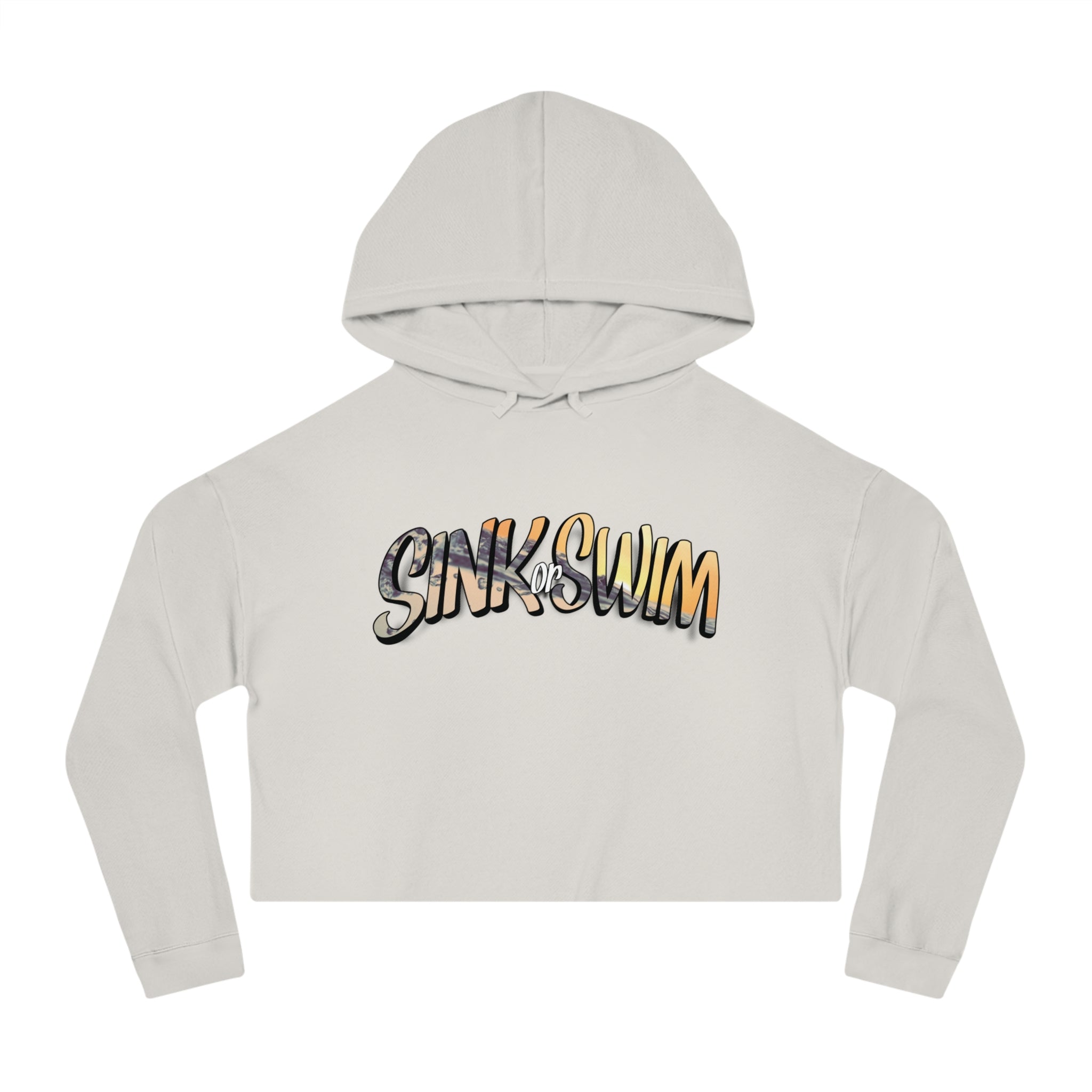 Sink or Swim | Above The Storm | Women’s Cropped Hooded Sweatshirt