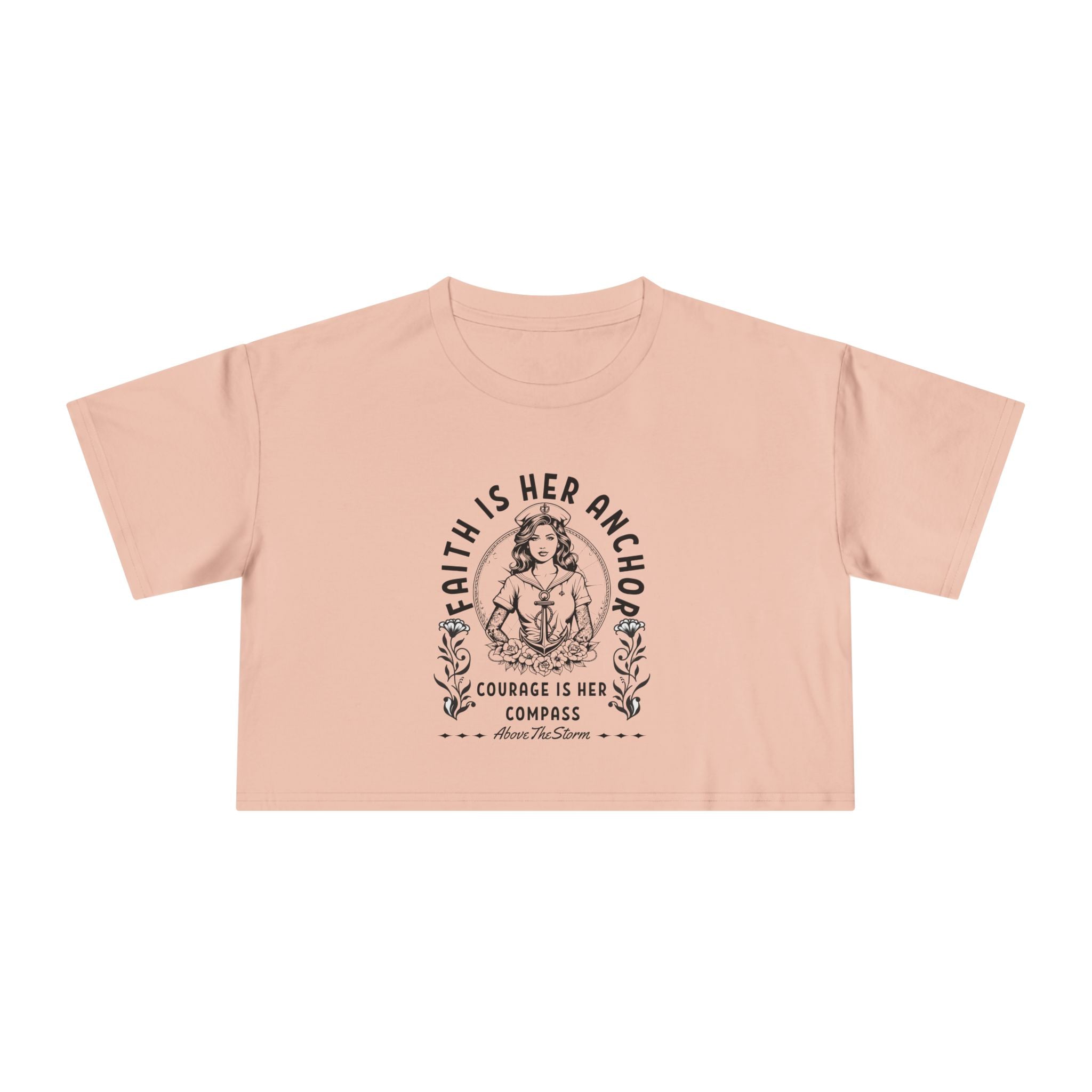 Anchor & Compass | Above The Storm | Women's Crop Tee