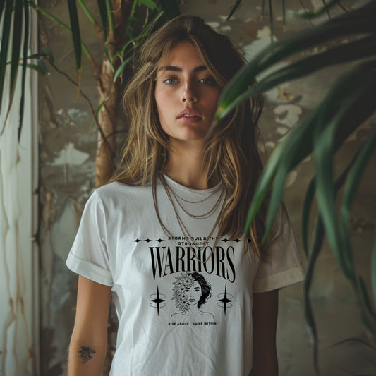 Storms Build the Strongest Warrior's | Above The Storm | Women's Crop Tee