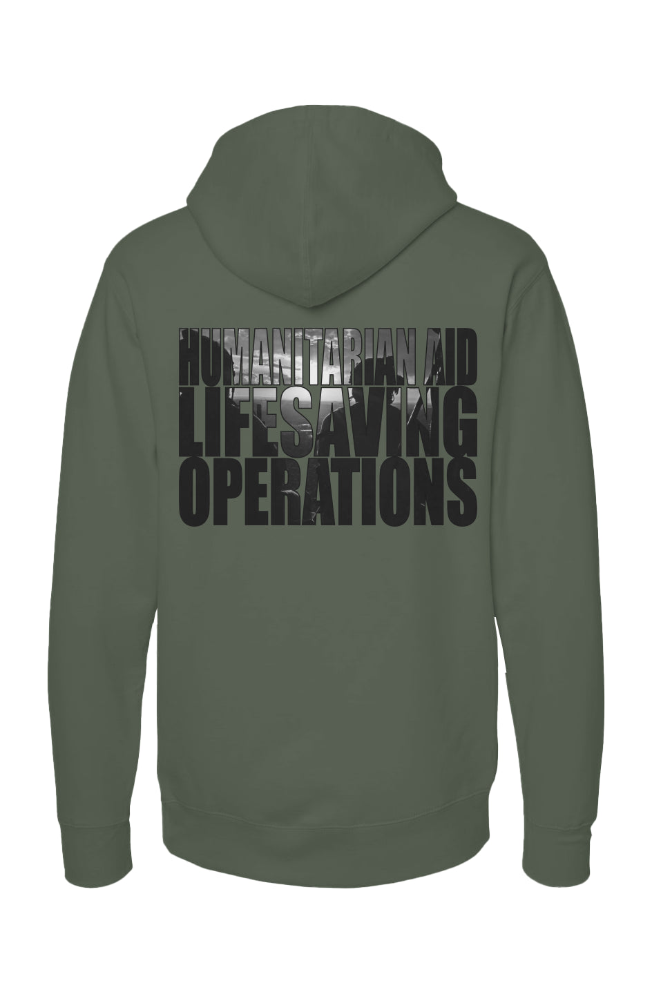 Service Over Self | HALO Relief | Above The Storm Premium Hoodie