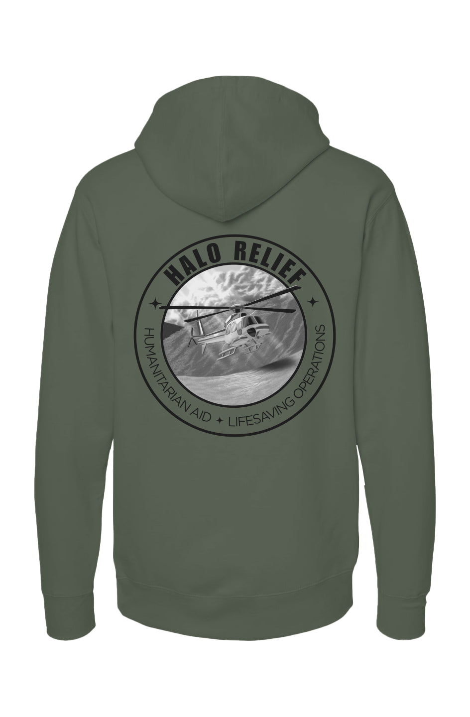 HALO RELIEF SEAL | Above The Storm Premium Hoodie