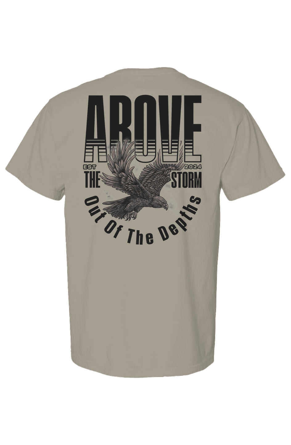 Above The Storm | Ad Hawk | Comfort Colors Heavyweight T Shirt