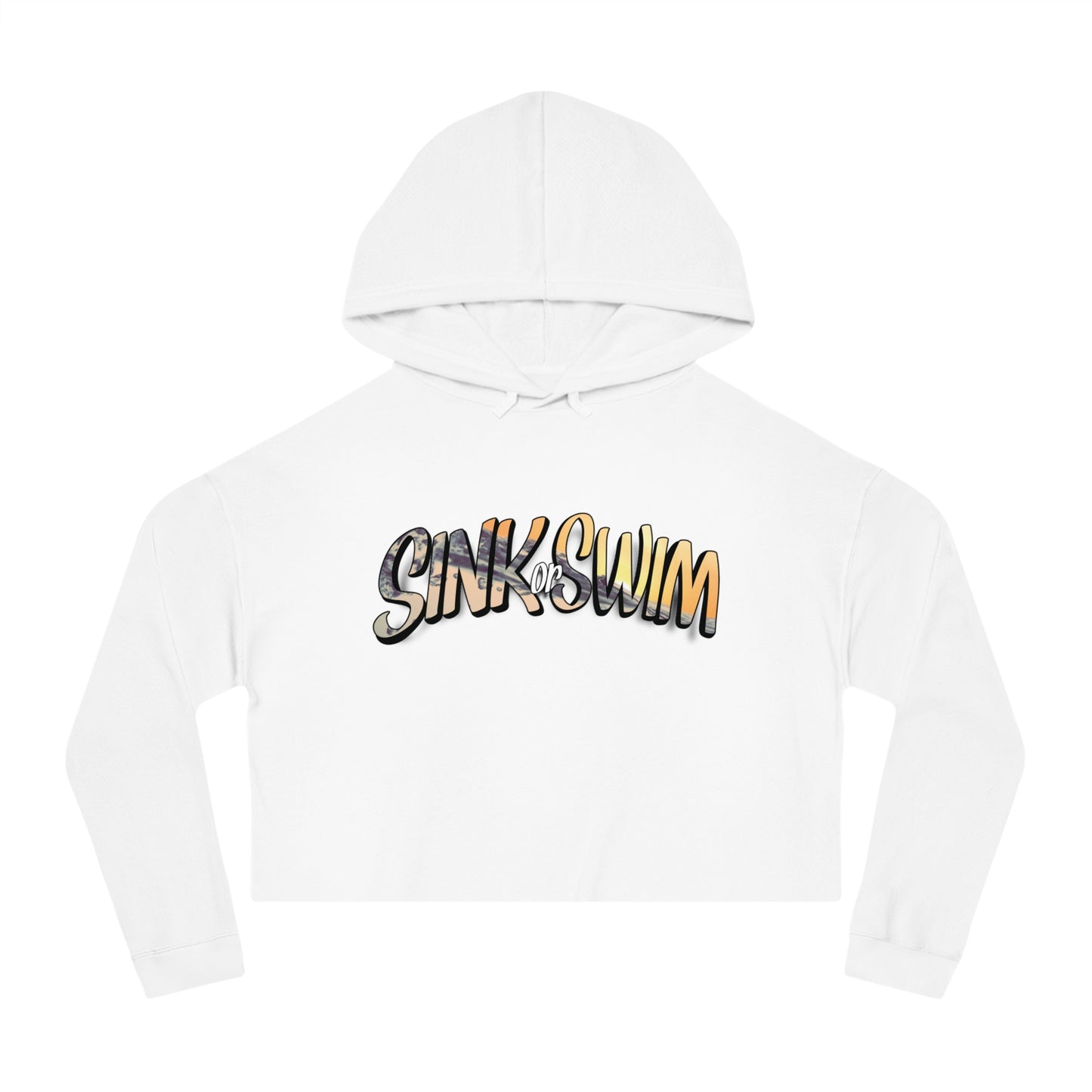 Sink or Swim | Above The Storm | Women’s Cropped Hooded Sweatshirt