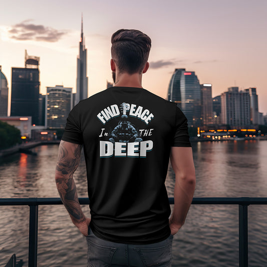 Find Peace In The Deep | Above The Storm | Men's Fitted Tee