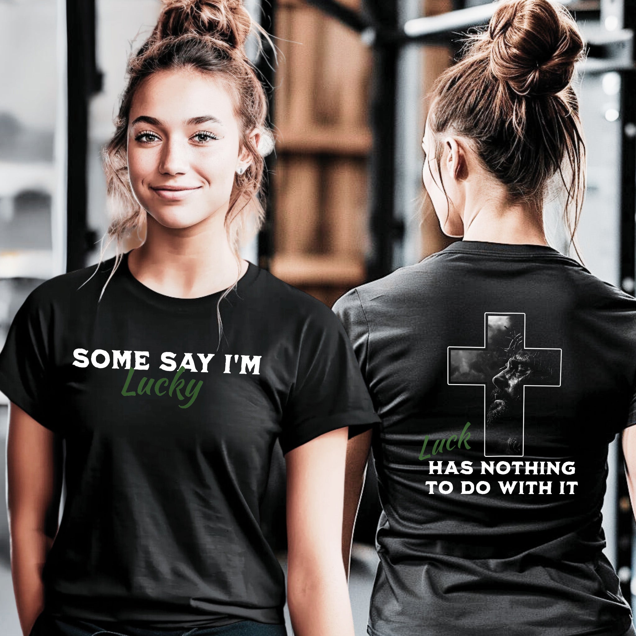 Some Say I'm Lucky | Above The Storm | Women's Fitted Tee