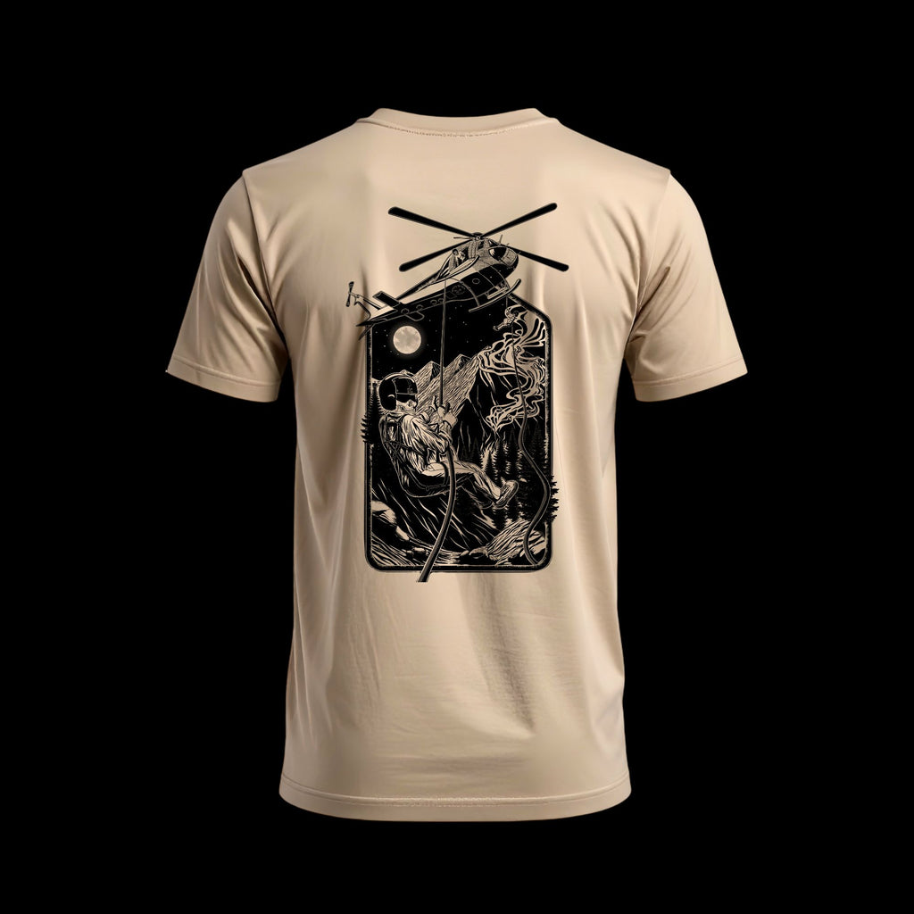 Salmon Heli-Rappellers | Above The Storm Custom Graphic Tee