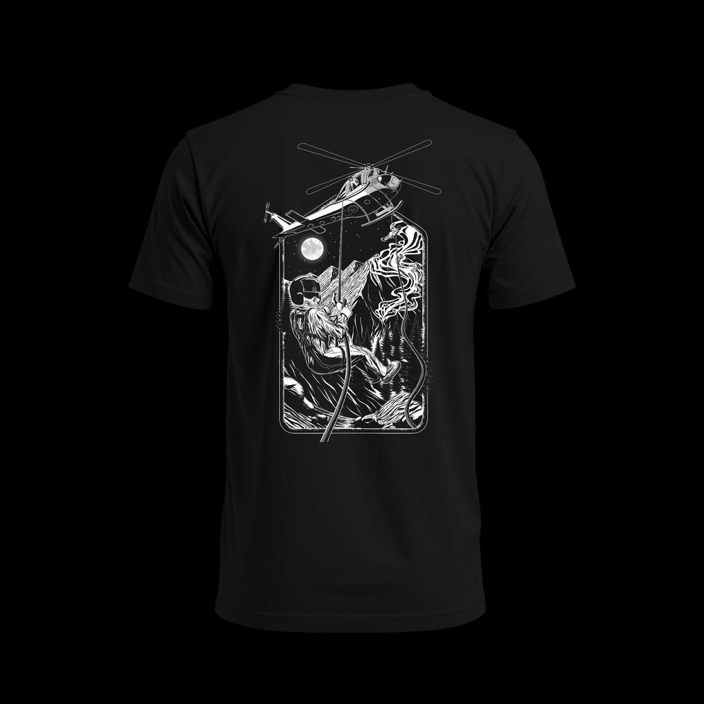 Salmon Heli-Rappellers | Above The Storm Custom Graphic Tee