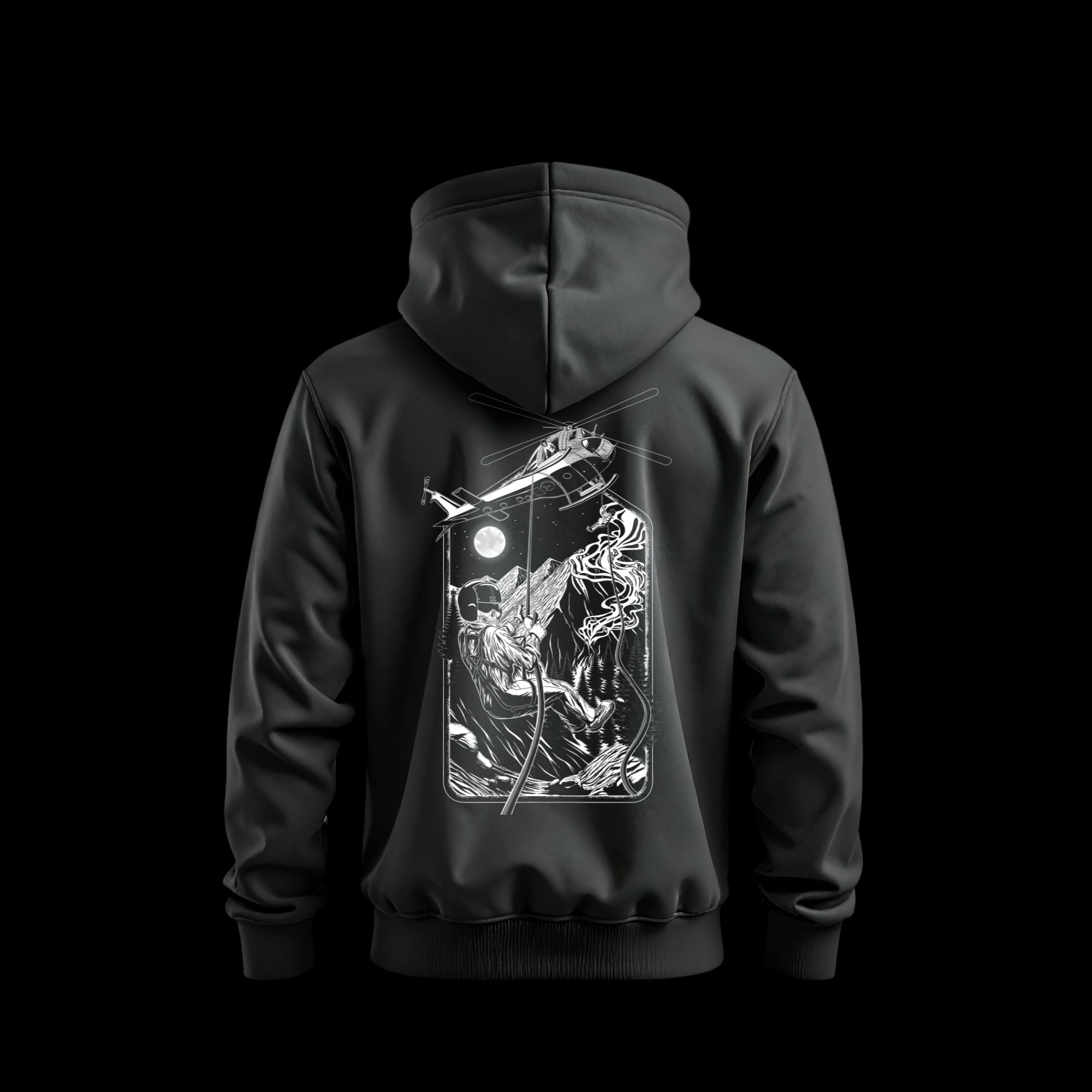 Salmon Heli-Rappellers | Above The Storm Custom Hoodie