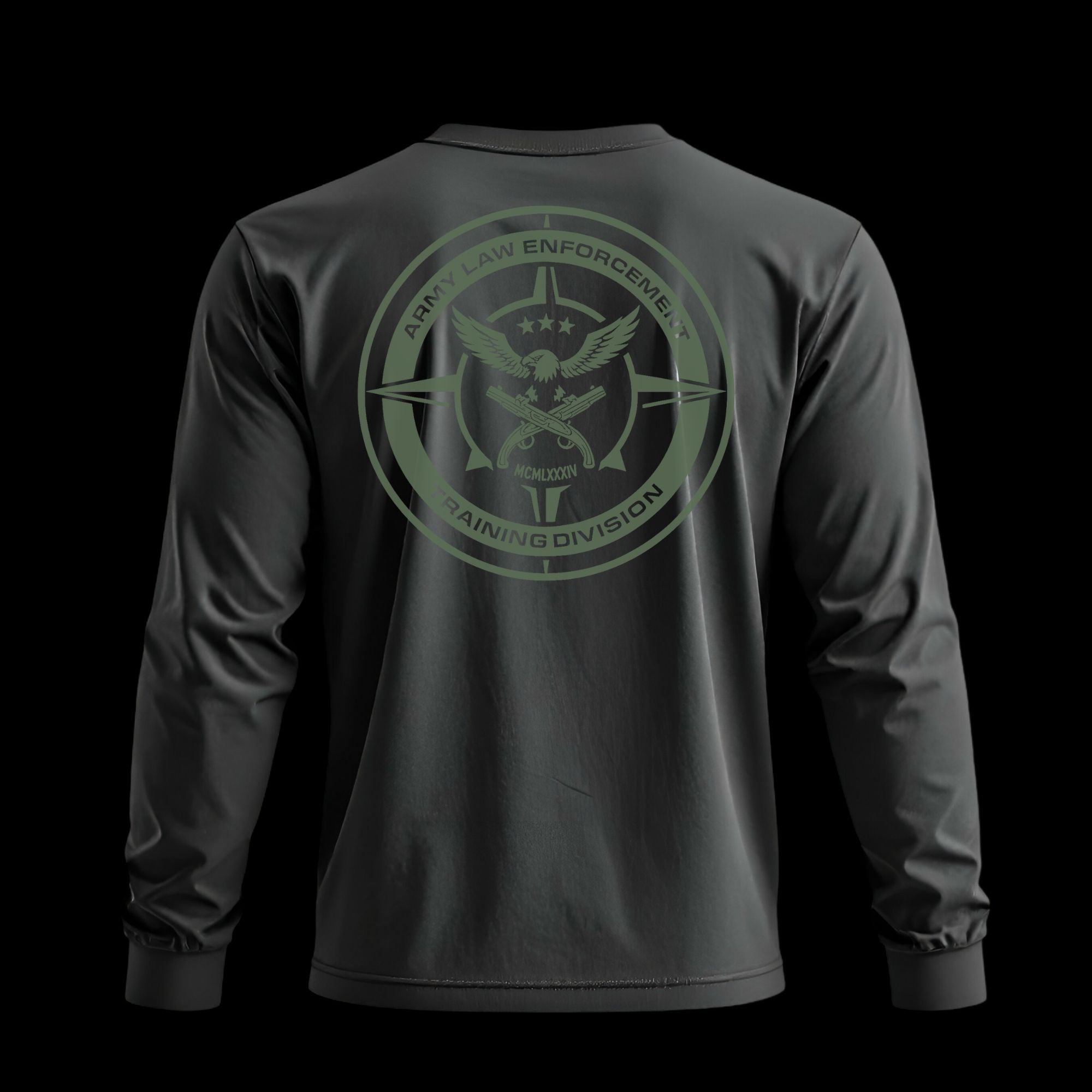 Army Law Enforcement - Training Division | Above The Storm | Men's Long Sleeve Tee