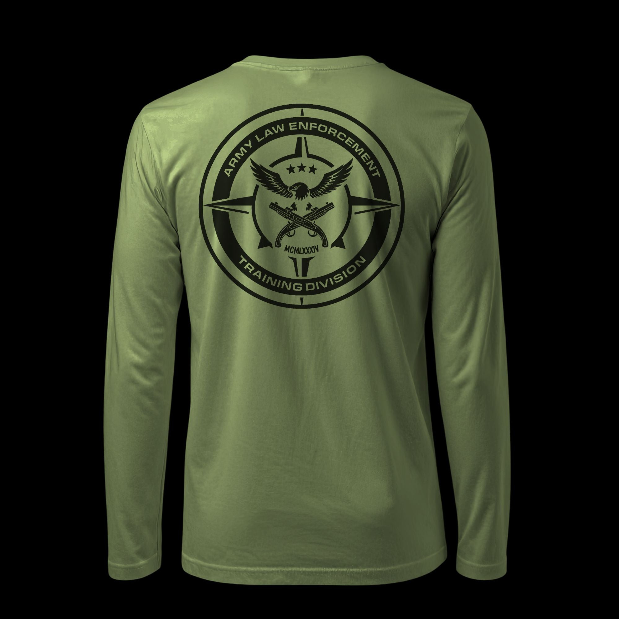Army Law Enforcement - Training Division | Above The Storm | Men's Long Sleeve Tee