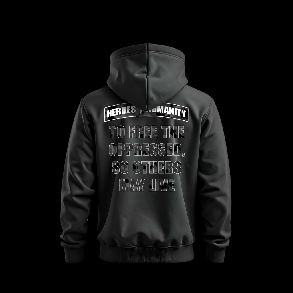 Heroes For Humanity | Black Camo Hoodie