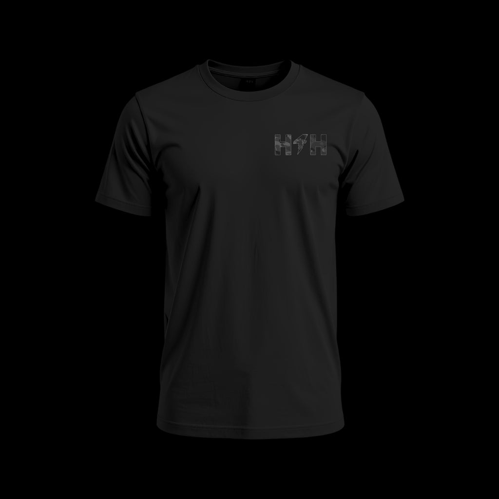 Heroes For Humanity | Black Camo | Fitted Tee