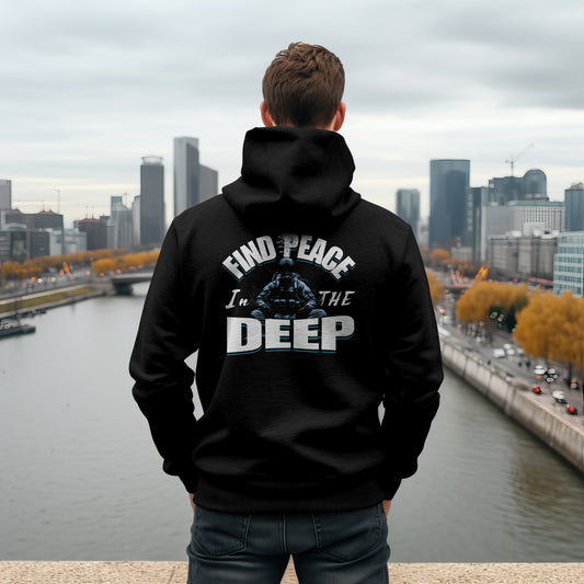 Find Peace In The Deep | Above The Storm | Men's Midweight Hooded