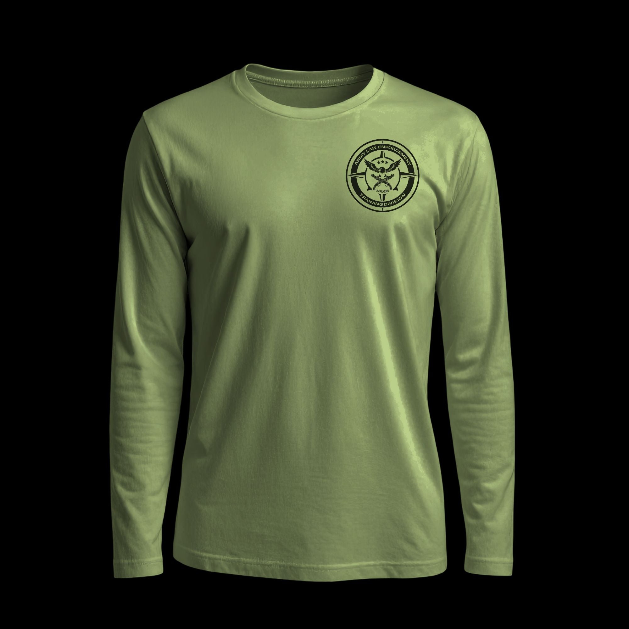 Army Law Enforcement - Training Division | Above The Storm | Men's Long Sleeve Tee