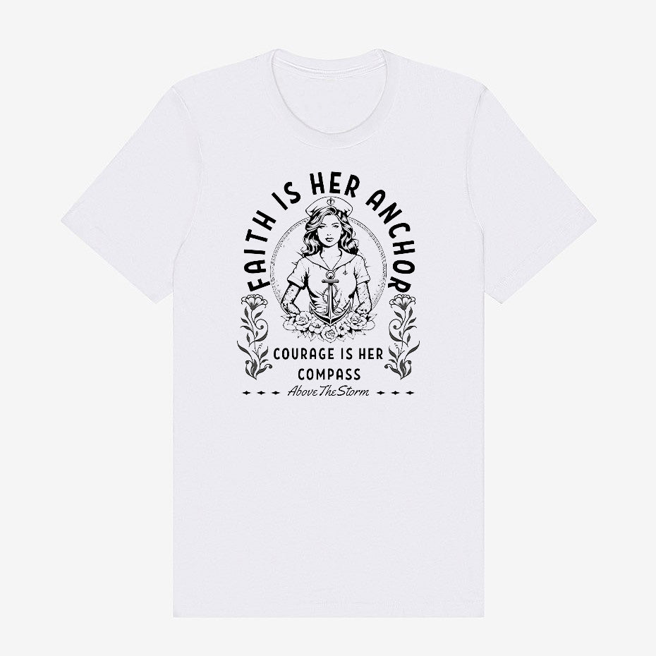 Anchor & Compass | Above The Storm | Women's Classic Cotton Tee